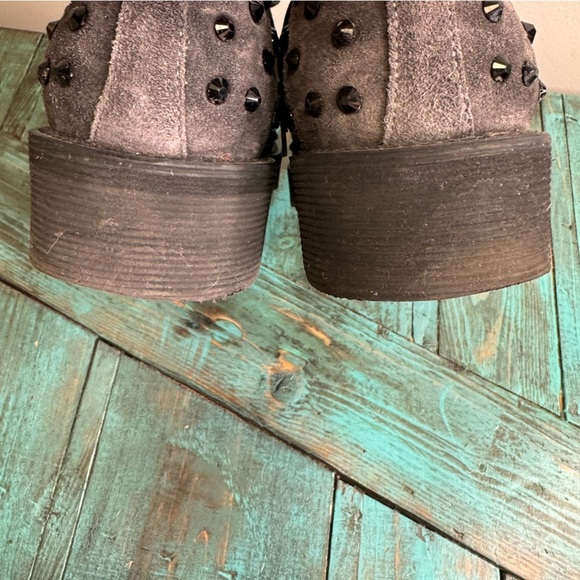 PERTINI Leather Shoes With Black Stones Size 39 Steampunk - Picture 9 of 12